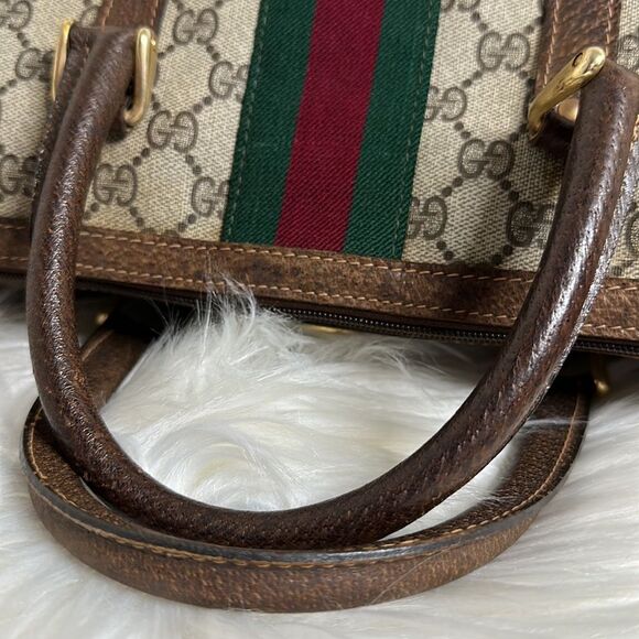 💯Authentic Gucci Boston Handbag with Cherryline 🍀 - Picture 12 of 16
